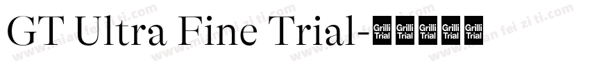 GT Ultra Fine Trial字体转换